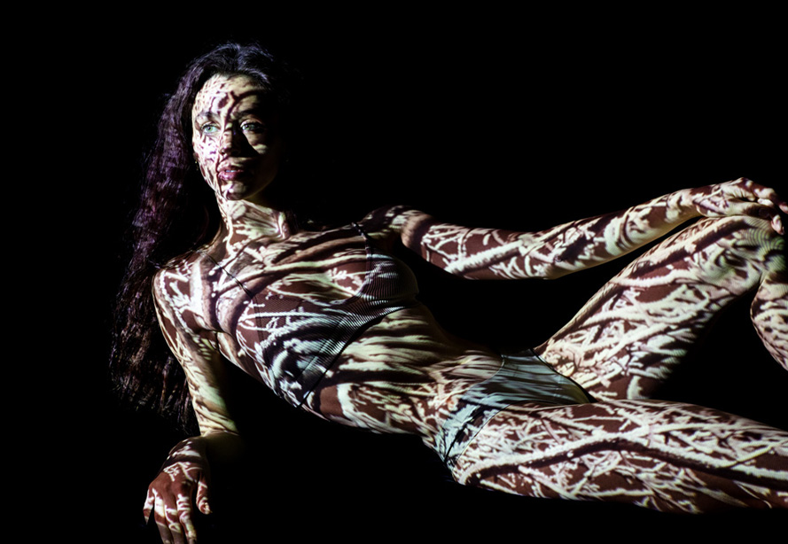 Light painted dancer Toronto Canada dance portrait photographer David Walker