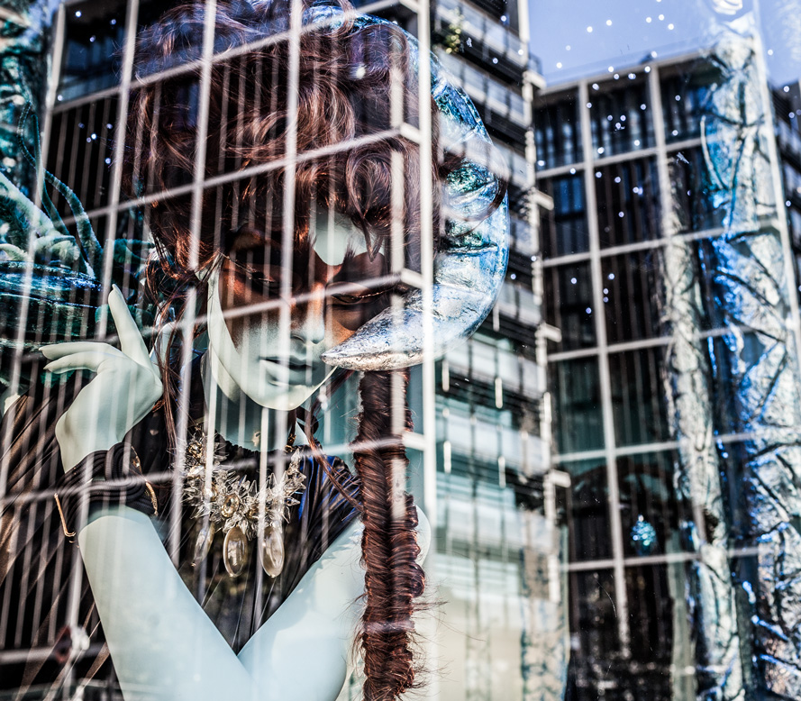 Fashion Window Reflected Architecture London England - Toronto photographer David Walker