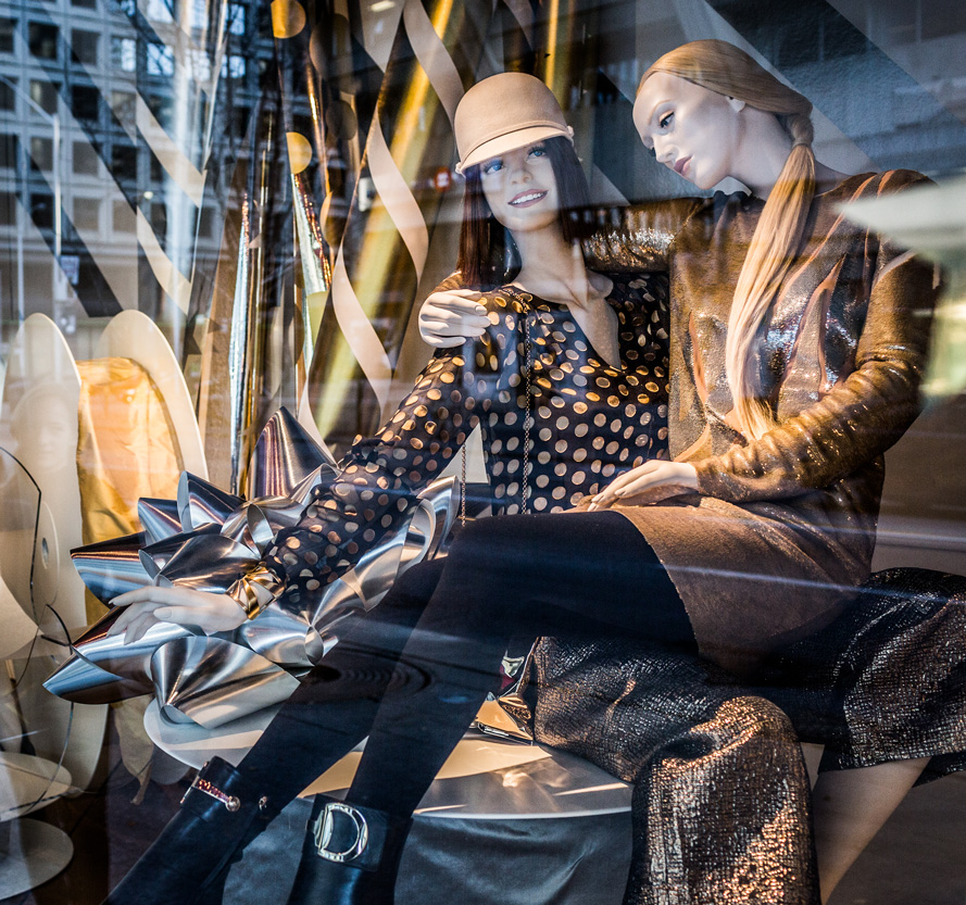 Fashion Window Reflected Architecture Toronto photographer David Walker