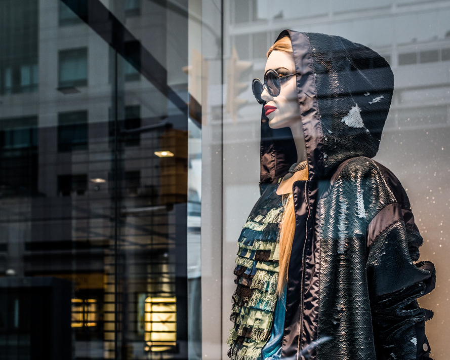 Fashion Window Reflected Architecture Toronto photographer David Walker