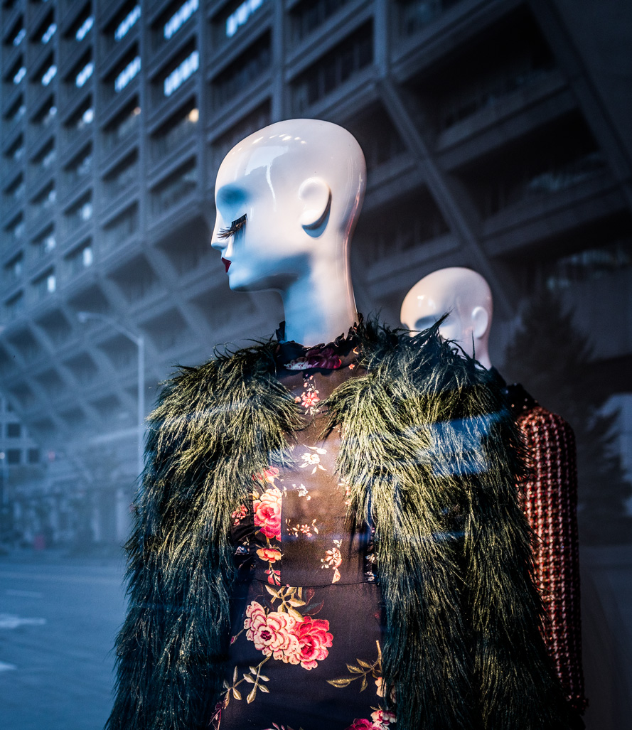 Fashion Window Reflected Architecture Toronto photographer David Walker