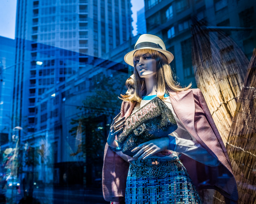 Fashion Window Reflected Architecture Toronto photographer David Walker