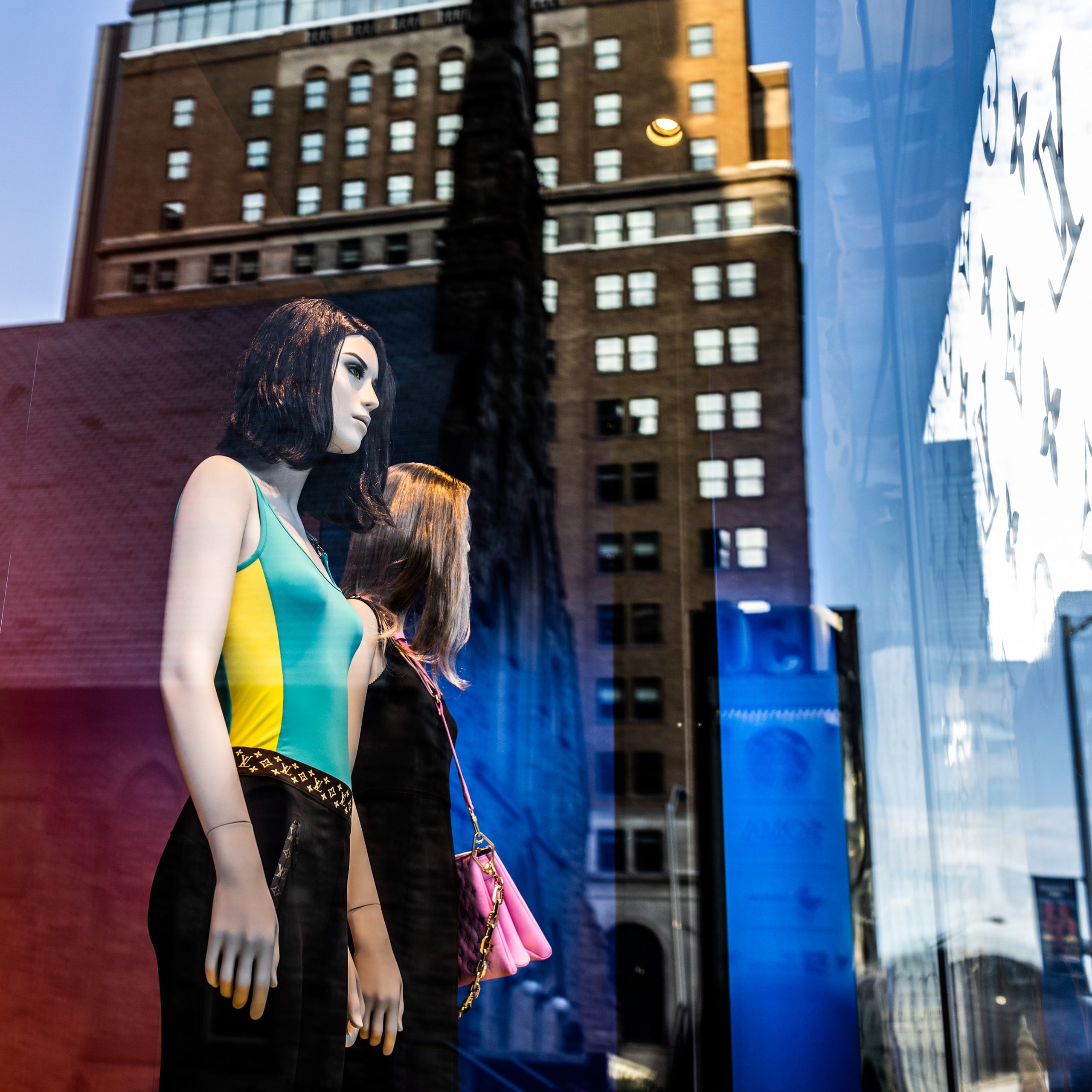 Fashion Window Reflected Architecture Toronto photographer David Walker