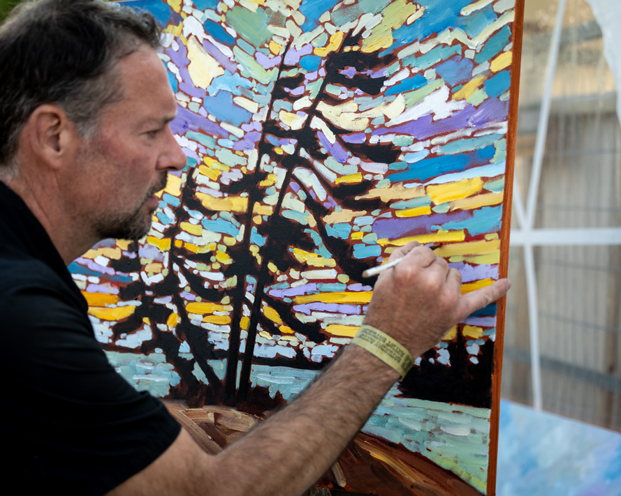 Michael Scott Artist Tall Pines Music & Arts Festival 2023 Gravenhurst Canada photographer David Walker